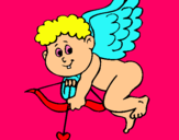 Dibujo Cupido pintado por NISRIN
