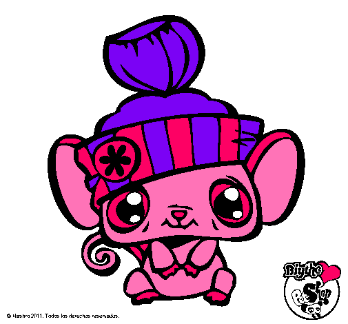 Dibujo Ratoncito Littlest Pet Shop pintado por michelitha