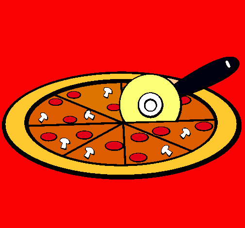 Dibujo Pizza pintado por Belen1