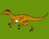 Dibujo Velociraptor pintado por Osbaldo