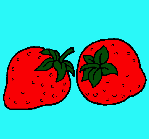 Dibujo fresas pintado por eliwpa 