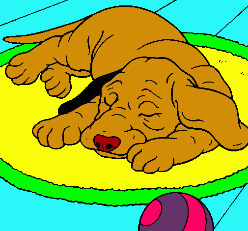 Dibujo Perro durmiendo pintado por danigato