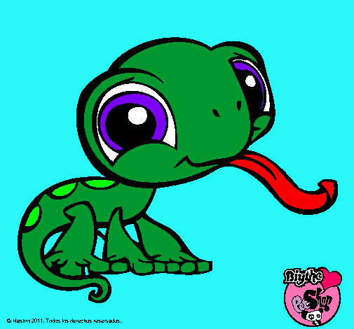 Dibujo Lagarto Littlest Pet Shop pintado por skiper9