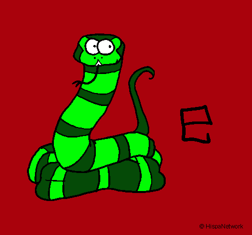 Dibujo Serpiente pintado por santiaggo