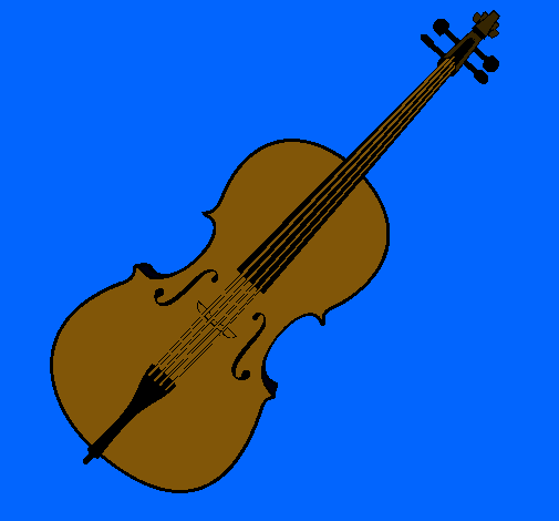 Dibujo Violín pintado por kala1