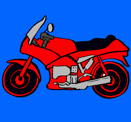 Dibujo Motocicleta pintado por luc10