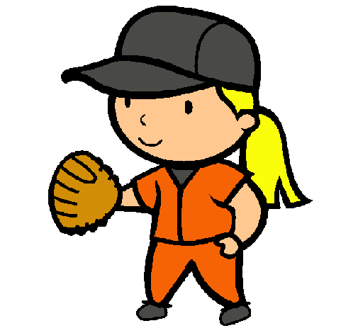 Dibujo Jugadora de béisbol pintado por cele02