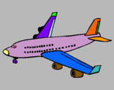 Dibujo Avión de pasajeros pintado por hectorguer