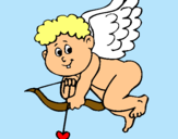 Dibujo Cupido pintado por carolinaxiom