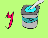 Dibujo Yogur pintado por Ainoa2