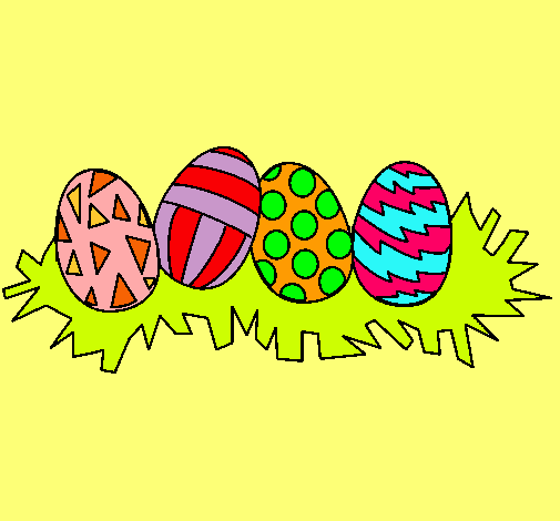 Dibujo Huevos de pascua III pintado por hpna
