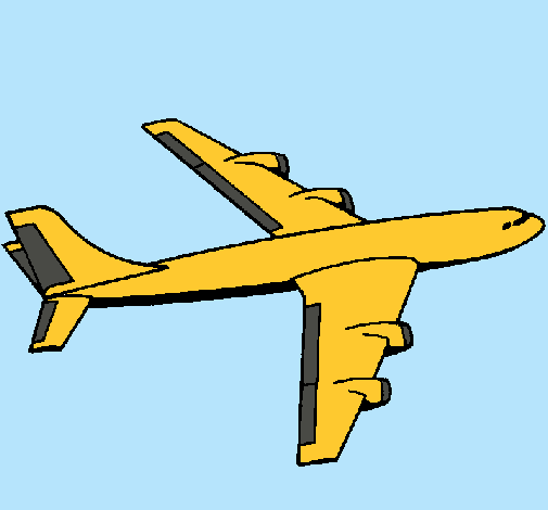 Dibujo Avión pintado por lesmon