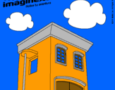 Dibujo Imaginext 5 pintado por casa12