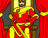 Dibujo Caballero rey pintado por mustee