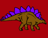 Dibujo Stegosaurus pintado por jvhnhb