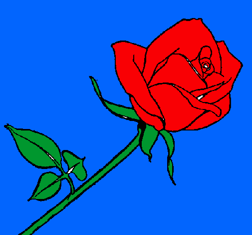 Dibujo Rosa pintado por lgansito