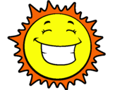 Dibujo Sol sonriendo pintado por stephanie