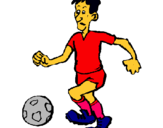 Dibujo Jugador de fútbol pintado por pozuelow