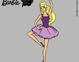 Dibujo Barbie bailarina de ballet pintado por Diibujos