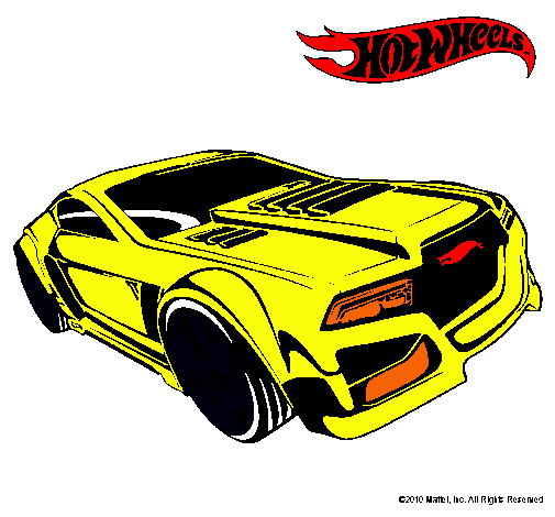 Dibujo Hot Wheels 5 pintado por jotyk