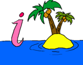 Dibujo Isla pintado por keeeeila