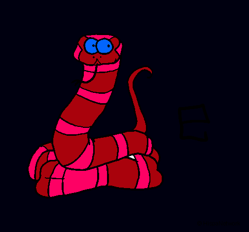 Dibujo Serpiente pintado por hernande