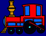 Dibujo Tren pintado por puchucleto