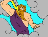 Dibujo Dios Zeus pintado por gabyyy