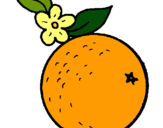 Dibujo naranja pintado por karlacvcr