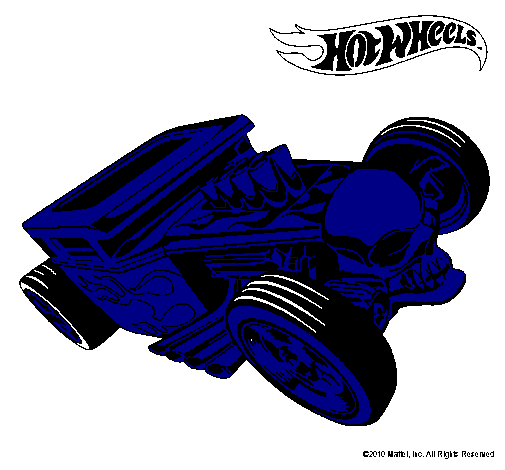 Dibujo Hot Wheels 8 pintado por jotyk