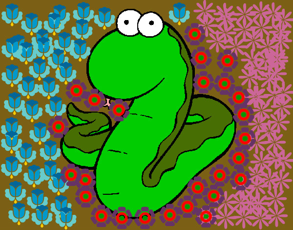 Dibujo Serpiente pintado por Luruchi