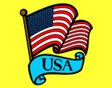 Dibujo Bandera de los Estados Unidos pintado por DiegoSn
