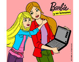 Dibujo El nuevo portátil de Barbie pintado por hpna