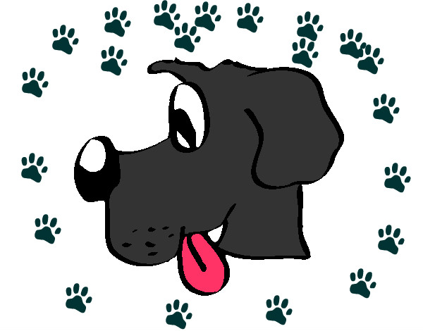 Dibujo Perro con la lengua fuera pintado por ironman2