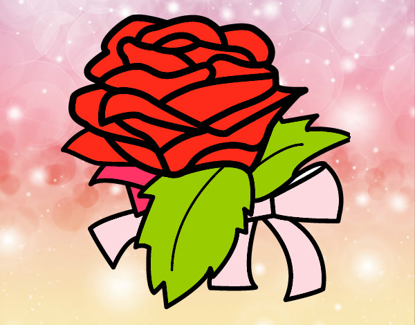 Dibujo Rosa, flor pintado por drlm222