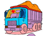 Dibujo Camión de carga pintado por 040407