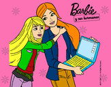 Dibujo El nuevo portátil de Barbie pintado por mel_