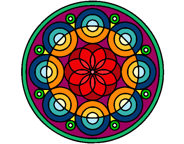 Dibujo Mandala 35 pintado por yunusa