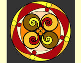 Dibujo Mandala 5 pintado por michinita