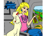 Dibujo Barbie llega a París pintado por lamorales