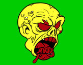 Dibujo Cabeza de zombi pintado por Sergiosd