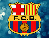Dibujo Escudo del F.C. Barcelona pintado por fran12