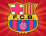 Dibujo Escudo del F.C. Barcelona pintado por marlonlope