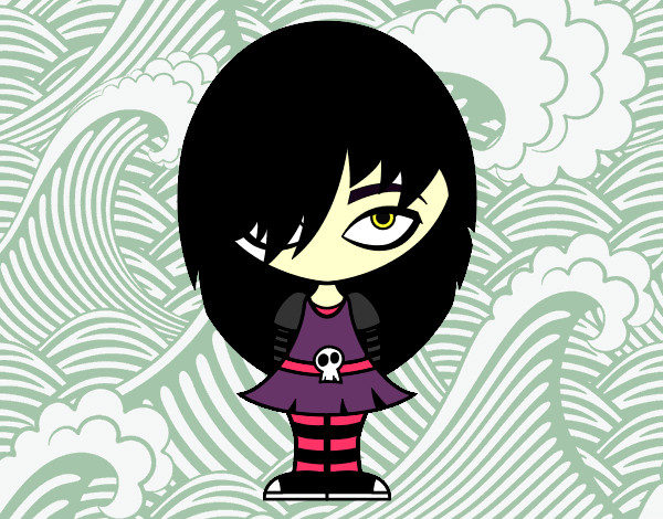 Dibujo Look Emo pintado por Delelu99