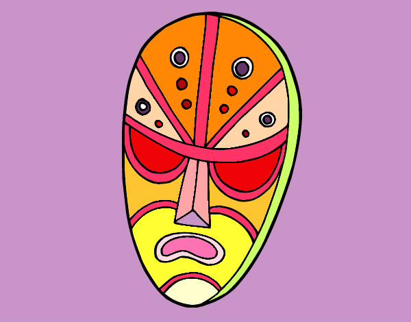 Dibujo Máscara enfadada pintado por marteta
