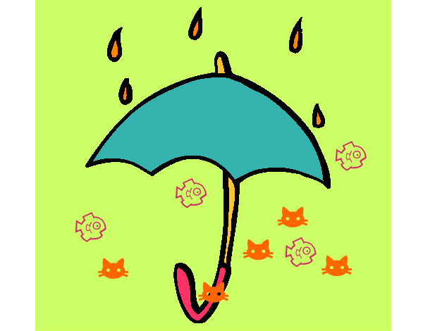 lluvia de gatos y peces