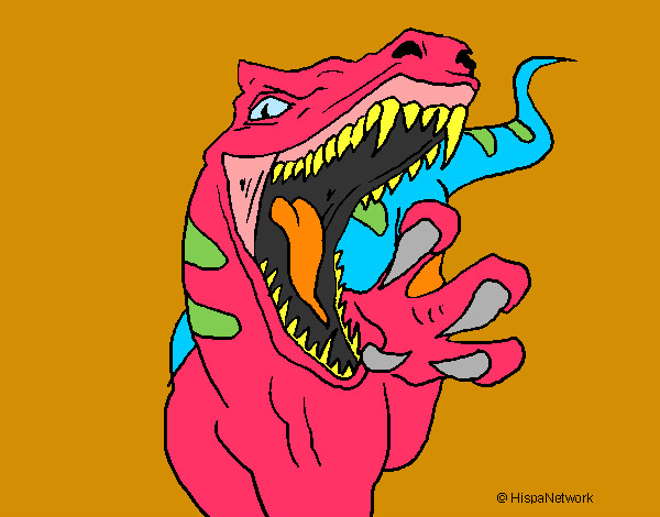 Dibujo Velociraptor II pintado por tuchon
