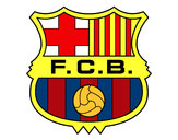 Dibujo Escudo del F.C. Barcelona pintado por seba21