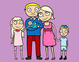 Dibujo Familia unida pintado por Joviitaah