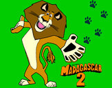 Dibujo Madagascar 2 Alex 2 pintado por Mari2000